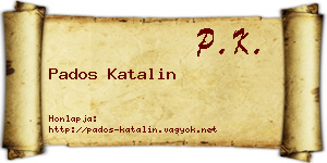Pados Katalin névjegykártya